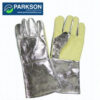 Heat resistant aluminum gloves