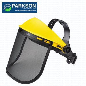 Chainsaw safety face shield