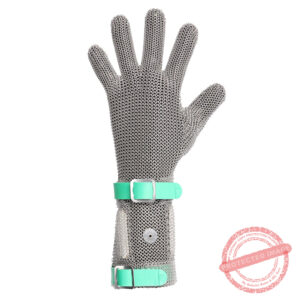 Five Finger Glove with Extended Cuff Plastic Strap